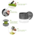 3-in-1 Vegetable Spiralizer and Slicer (Grey)