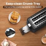 Mecity 4-Slice Long Slot Toaster with Timer