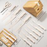 15-Piece Astercook Kitchen Knife Set with Block