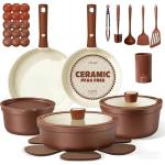 CAROTE 22-Piece Nonstick Ceramic Cookware Set