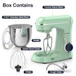 Honinst 6.5QT Tilt-Head Stand Mixer, Light Green