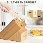 15-Piece Astercook Kitchen Knife Set with Block