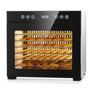8-Tray Stainless Steel Food Dehydrator with Timer