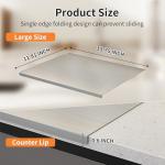 Large Stainless Steel Cutting Board with Non-Slip Mat