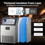 150 lbs Stainless Steel Under Counter Ice Maker