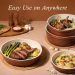 CAROTE 22-Piece Nonstick Ceramic Cookware Set