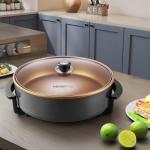 Large Electric Skillet with Nonstick Coating