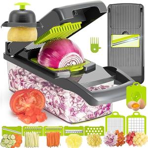 KEOUKE 12-in-1 Vegetable Chopper and Slicer