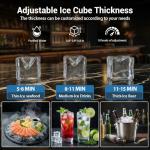 150 lbs Stainless Steel Under Counter Ice Maker