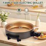 Large Electric Skillet with Nonstick Coating