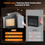 8-Tray Stainless Steel Food Dehydrator with Timer