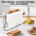 SEEDEEM 2-Slice Slim Toaster with Long Slot