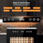 8-Tray Stainless Steel Food Dehydrator with Timer