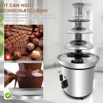 4-Tier Electric Chocolate Fondue Fountain Machine