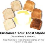 SEEDEEM 2-Slice Slim Toaster with Long Slot