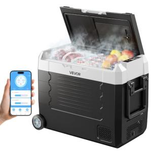 VEVOR 48 QT Portable Car Refrigerator with App Control