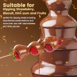 4-Tier Electric Chocolate Fondue Fountain Machine