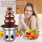 4-Tier Electric Chocolate Fondue Fountain Machine