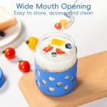 Gemice 6-Pack Glass Overnight Oats Containers