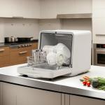 MOMOKOVA Portable Countertop Dishwasher with 7 Wash Programs