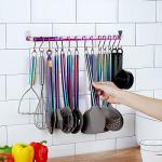 38-Piece Rainbow Silicone Utensil Set with Rack