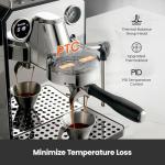 15-Bar Semi-Automatic Espresso Machine with Milk Frother