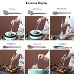 38-Piece Rainbow Silicone Utensil Set with Rack