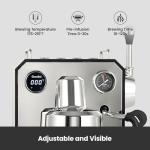 15-Bar Semi-Automatic Espresso Machine with Milk Frother