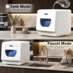 MOMOKOVA Portable Countertop Dishwasher with 7 Wash Programs
