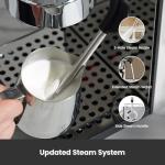 15-Bar Semi-Automatic Espresso Machine with Milk Frother