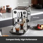 15-Bar Semi-Automatic Espresso Machine with Milk Frother