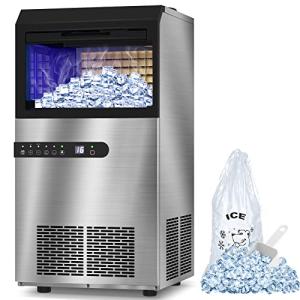 LifePlus 100Lbs/24H Stainless Steel Ice Maker