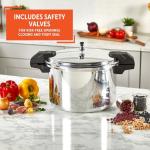 16Qt Stovetop Pressure Cooker - Durable Aluminum Design