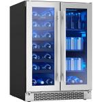 Zephyr 24 Inch Dual-Zone Stainless Steel Wine Center