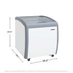 Frigidaire 4 Cu. Ft. Chest Freezer with Glass Top