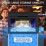 LifePlus 100Lbs/24H Stainless Steel Ice Maker