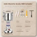 Electric Grain Mill Grinder for Spices and Grains