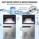 LifePlus 100Lbs/24H Stainless Steel Ice Maker