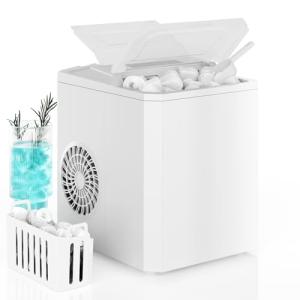 DUMOS Portable Self-Cleaning Ice Maker Machine