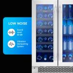 Zephyr 24 Inch Dual-Zone Stainless Steel Wine Center