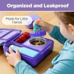OmieBox Insulated Bento Box for Kids - Purple Plum
