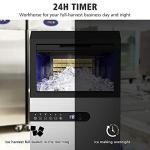 LifePlus 100Lbs/24H Stainless Steel Ice Maker