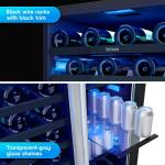 Zephyr 24 Inch Dual-Zone Stainless Steel Wine Center