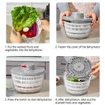 Electric Vegetable Washer and Salad Spinner 4L