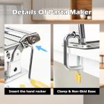 Manual Pasta Maker with 7 Thickness Settings