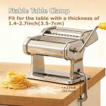Manual Pasta Maker with 7 Thickness Settings