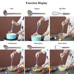 38-Piece Rainbow Silicone Utensil Set with Rack