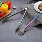 38-Piece Rainbow Silicone Utensil Set with Rack