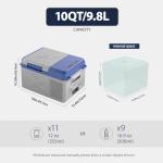 Zcamp X9 Mini Portable 12V Refrigerator and Freezer