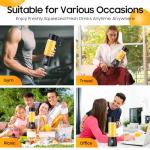 Portable Cordless Smoothie Blender - 13Oz Rechargeable